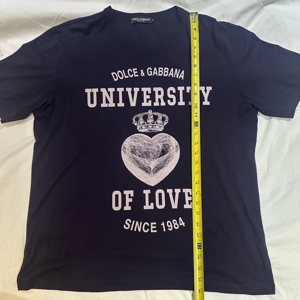 Dolce & Gabbana Black University Graphic Tee